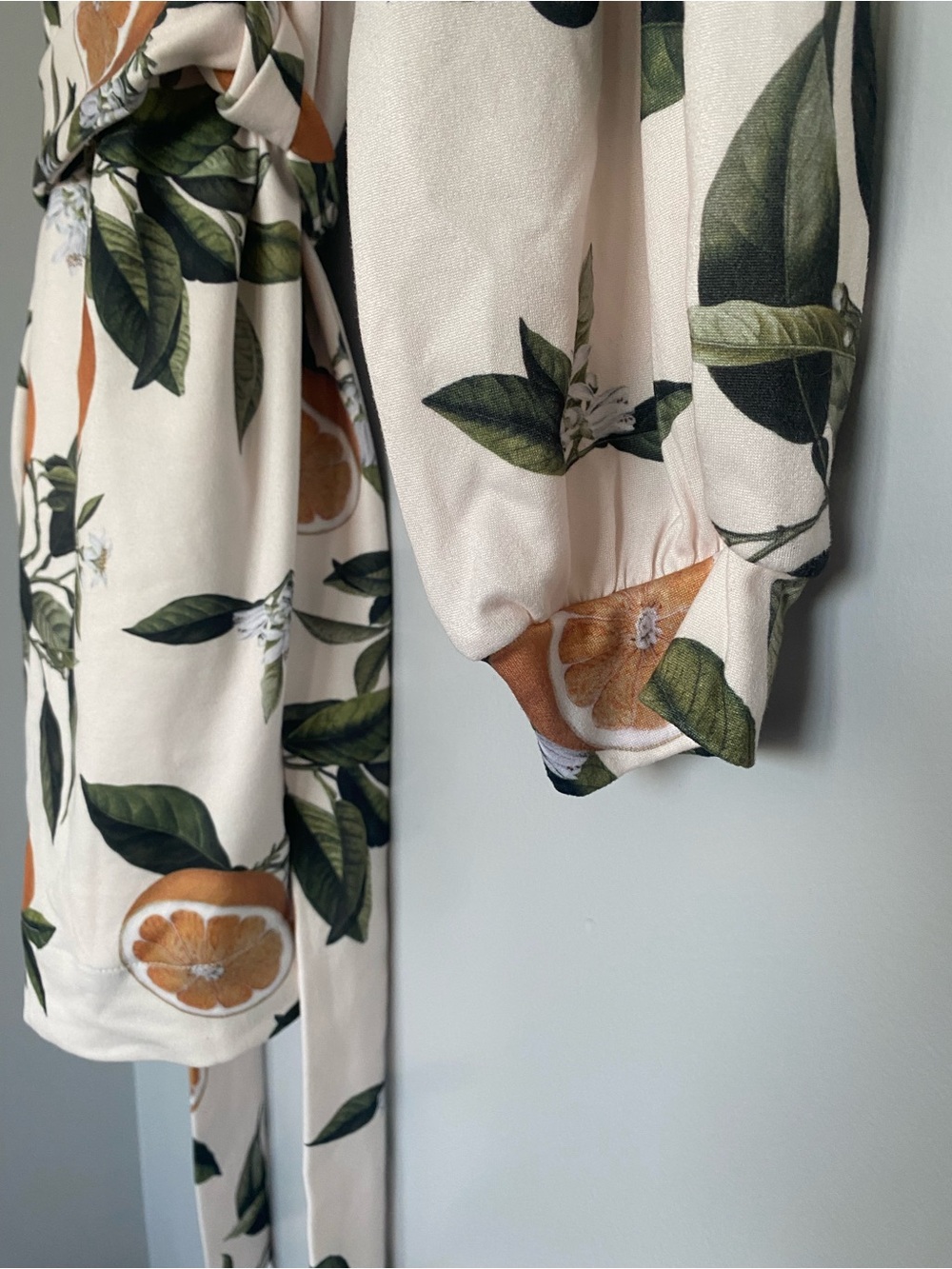 Mason Gray Orange Pattern Robe - Picture 4 of 5